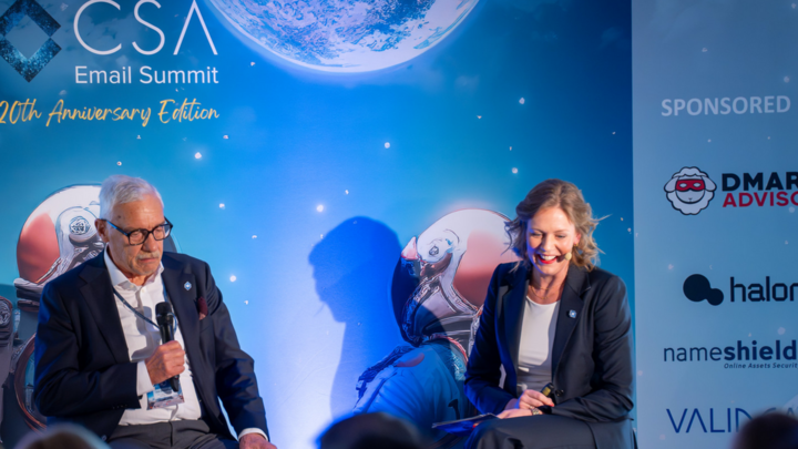 Prof. Norbert Pohlmann and Julia Janssen-Holldiek at the 2024 CSA Summit